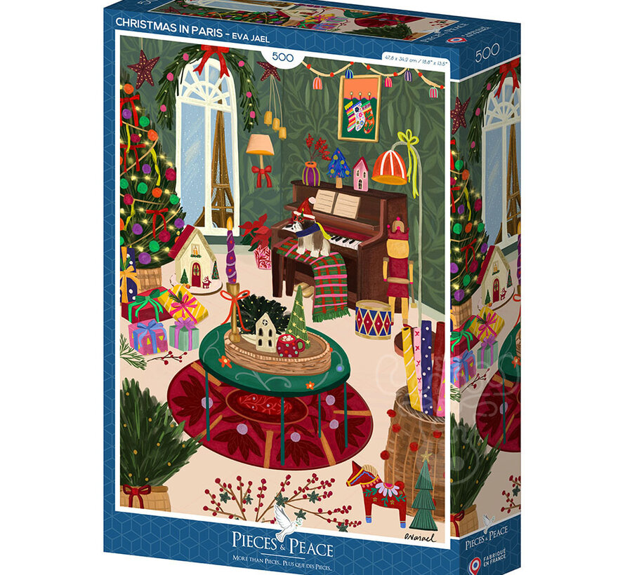 Pieces & Peace Christmas in Paris Puzzle 500pcs