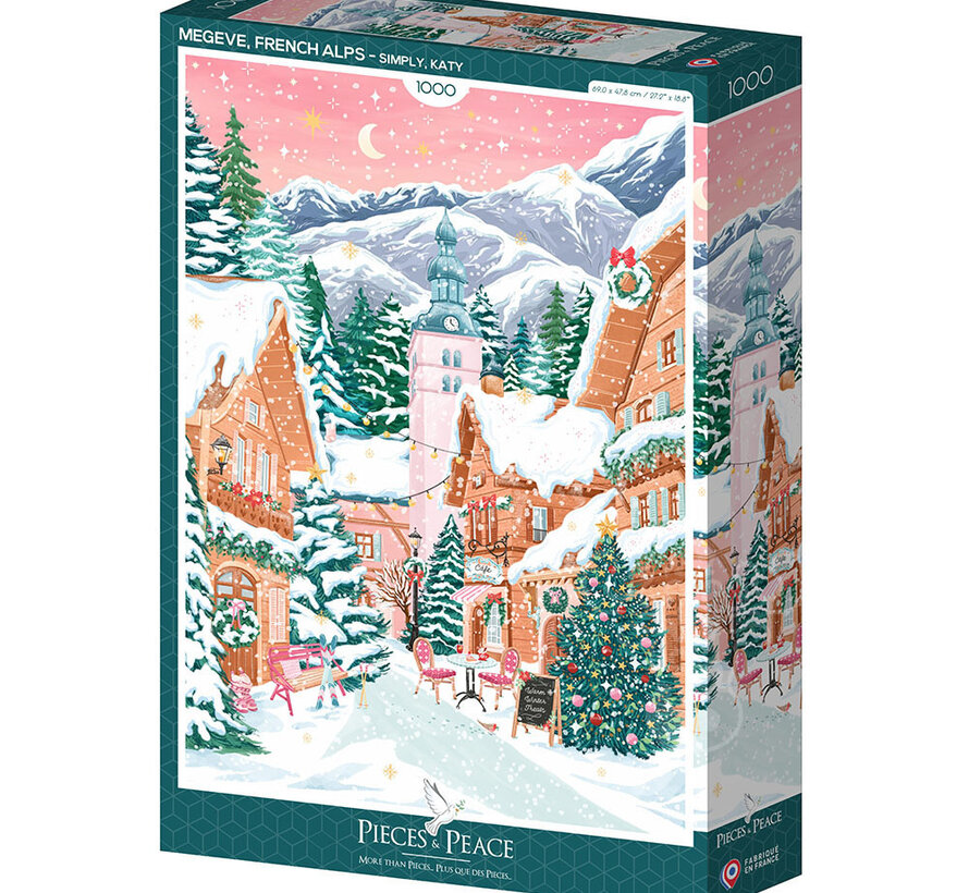 Pieces & Peace Megeve, French Alps Puzzle 1000pcs
