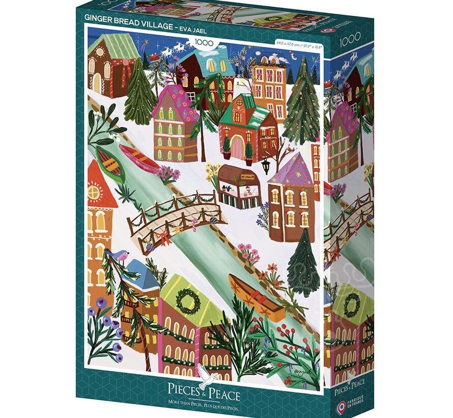 Pieces & Peace Ginger Bread Village Puzzle 1000pcs