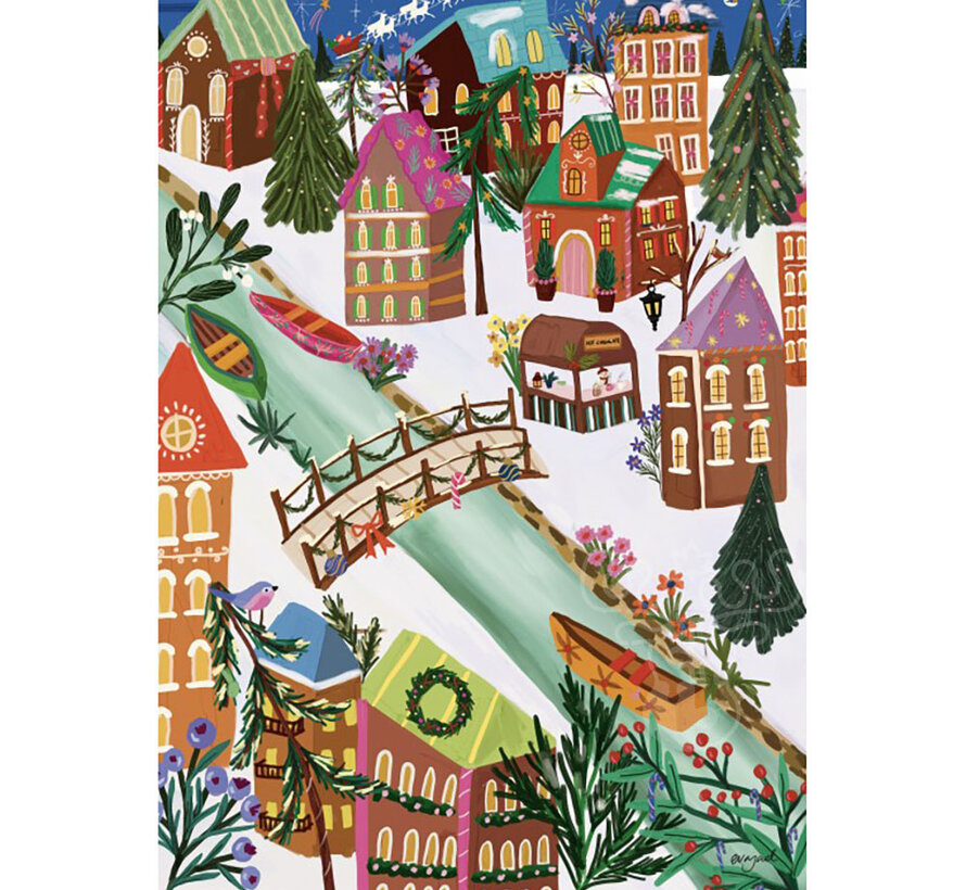 Pieces & Peace Ginger Bread Village Puzzle 1000pcs