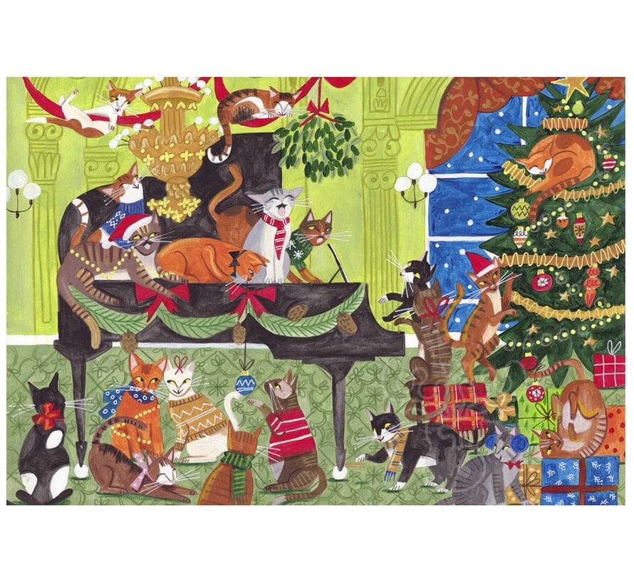 Pieces & Peace Cats on the Piano Puzzle 1000pcs