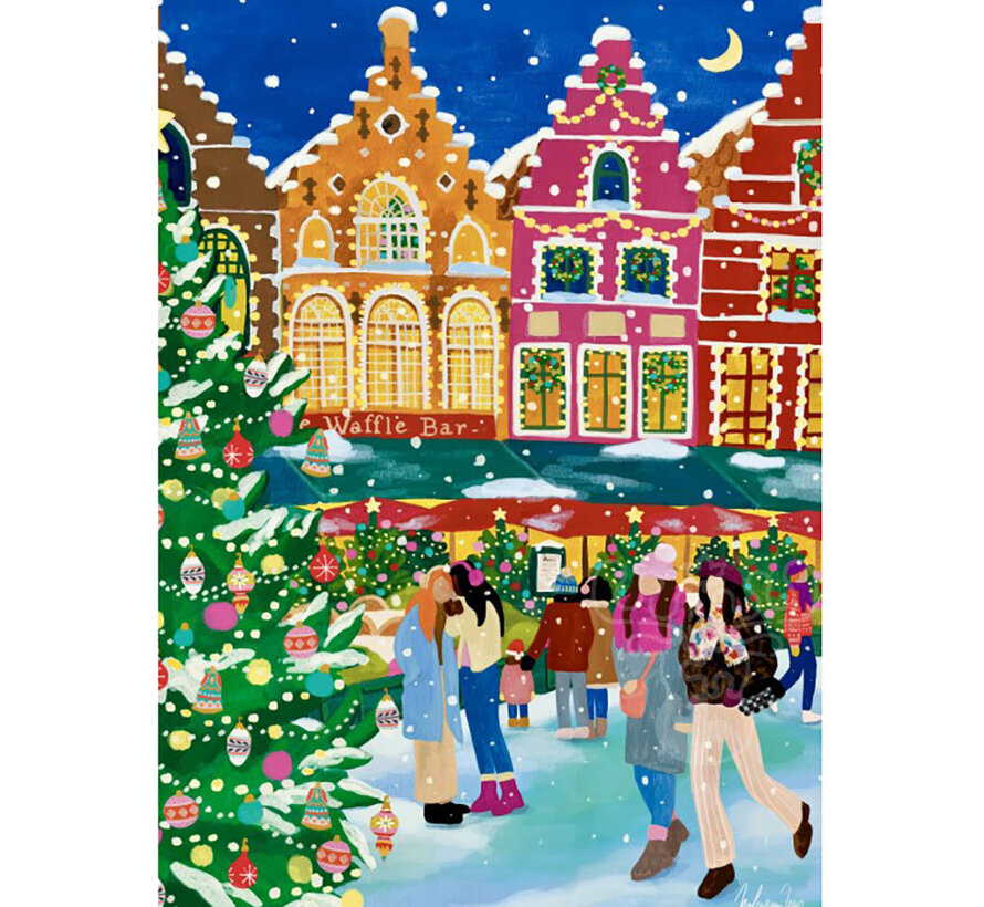 Pieces & Peace Christmas Market in Bruges (Marche De Noel A Bruges) Puzzle 1000pcs