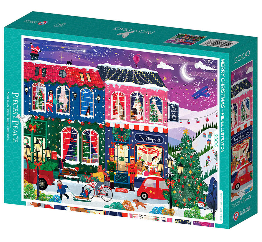 Pieces & Peace Merry Christmas Puzzle 2000pcs
