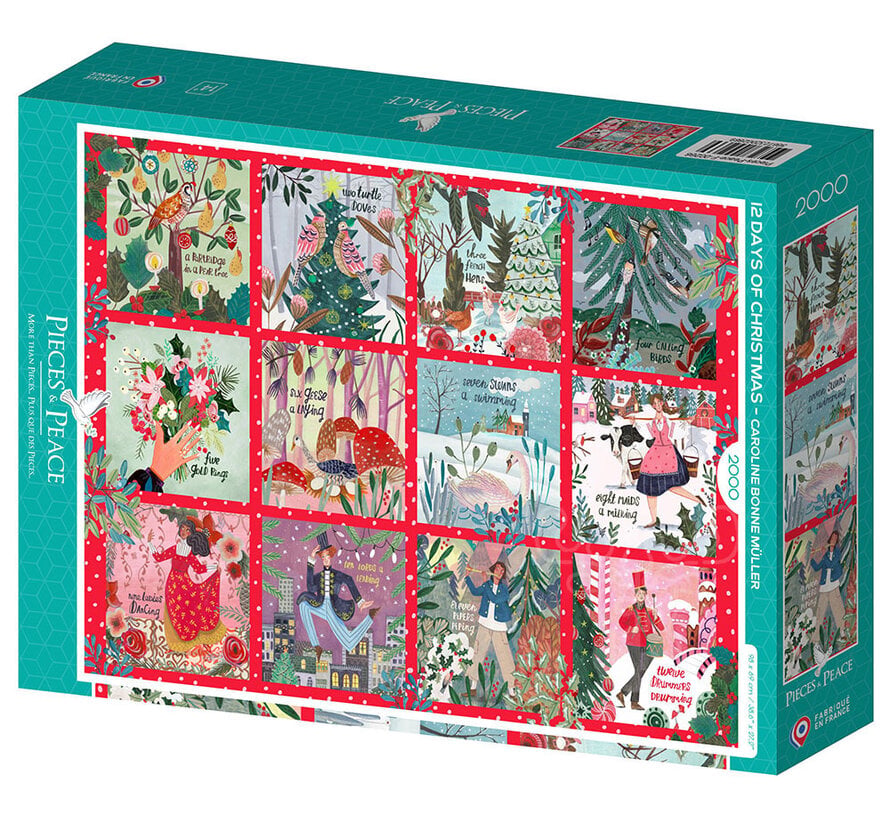 Pieces & Peace 12 Days of Christmas Puzzle 2000pcs