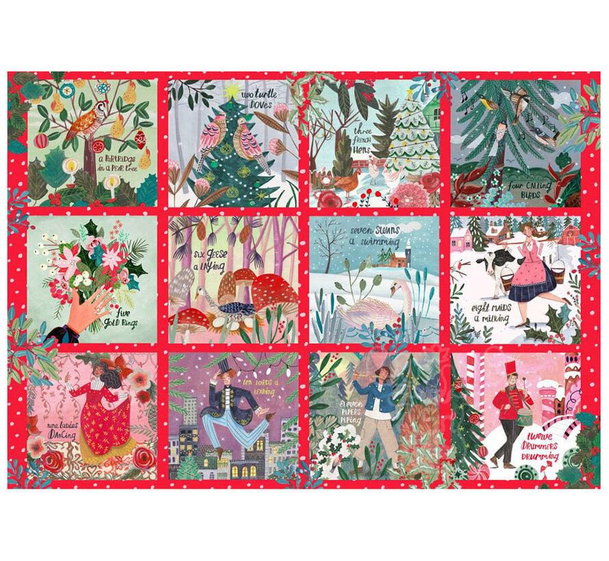 Pieces & Peace 12 Days of Christmas Puzzle 2000pcs
