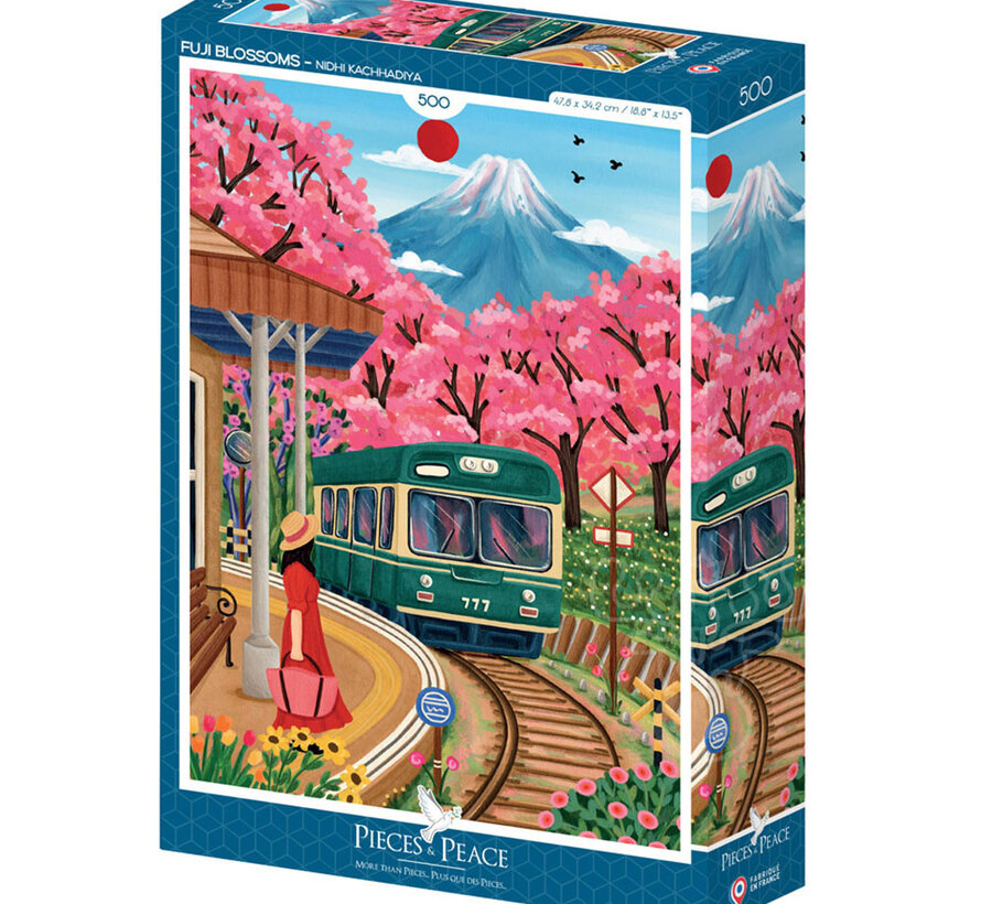 Pieces & Peace Fuji Blossoms Puzzle 500pcs