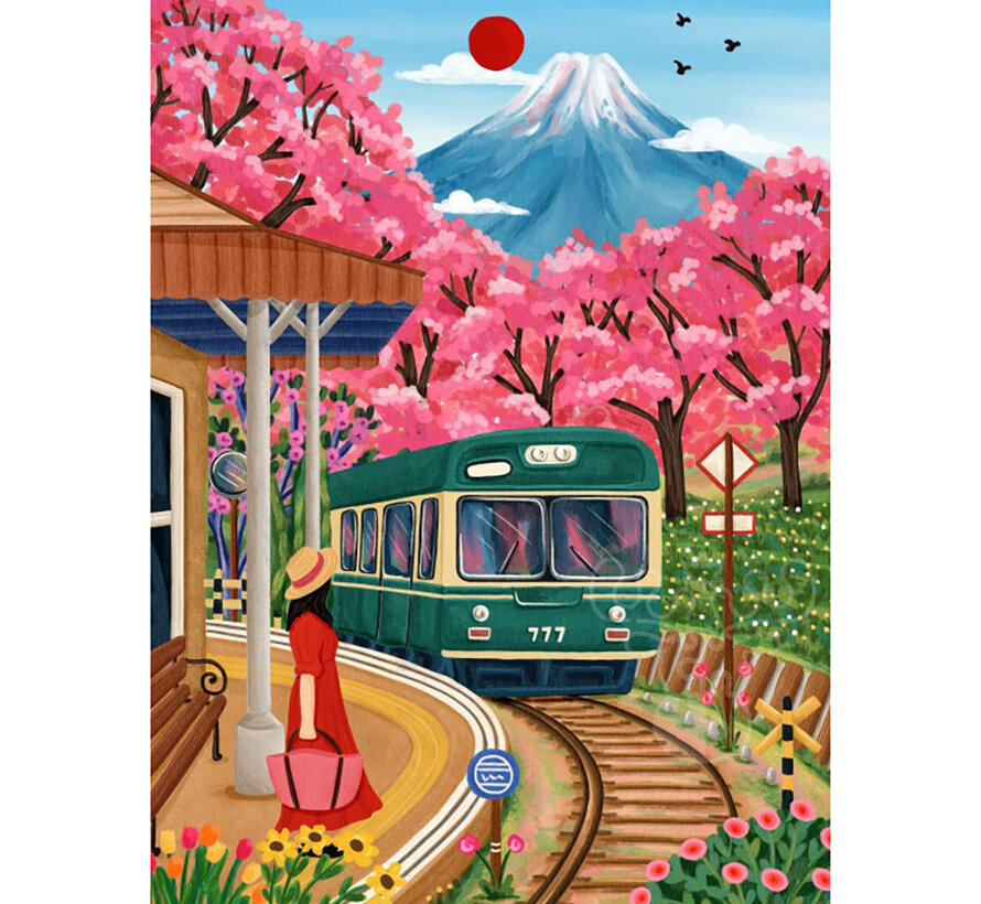 Pieces & Peace Fuji Blossoms Puzzle 500pcs