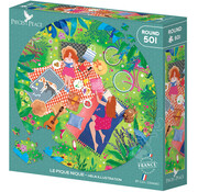 Pieces & Peace Pieces & Peace Le Pique Nique Round Puzzle 501pcs