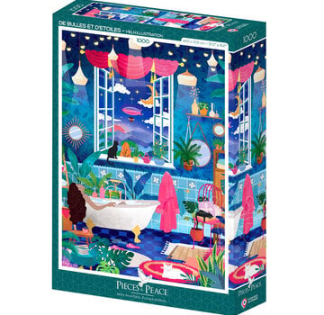 Pieces & Peace Pieces & Peace Bubbles and Stars (De Bulles Et D'etoiles) Puzzle 1000pcs