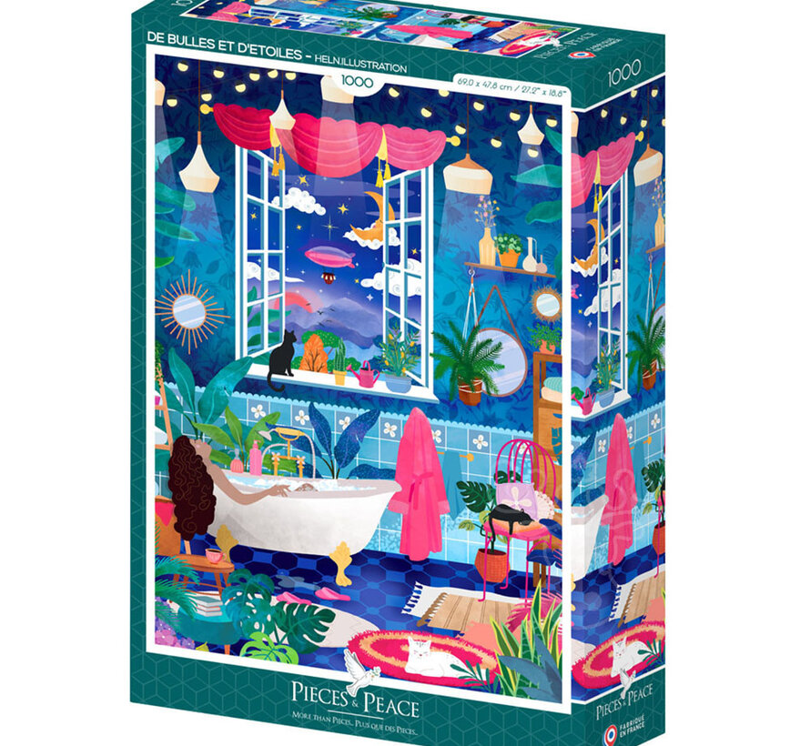 Pieces & Peace Bubbles and Stars (De Bulles Et D'etoiles) Puzzle 1000pcs