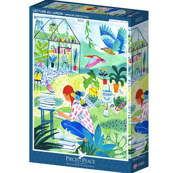 Pieces & Peace Pieces & Peace Lecture Au Jardin Puzzle 500pcs