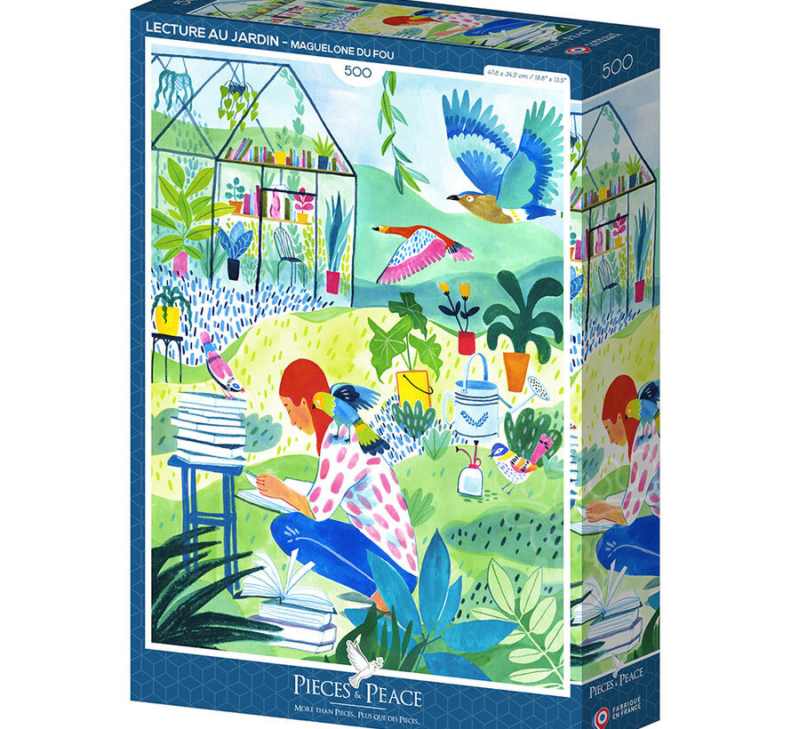 Pieces & Peace Lecture Au Jardin Puzzle 500pcs