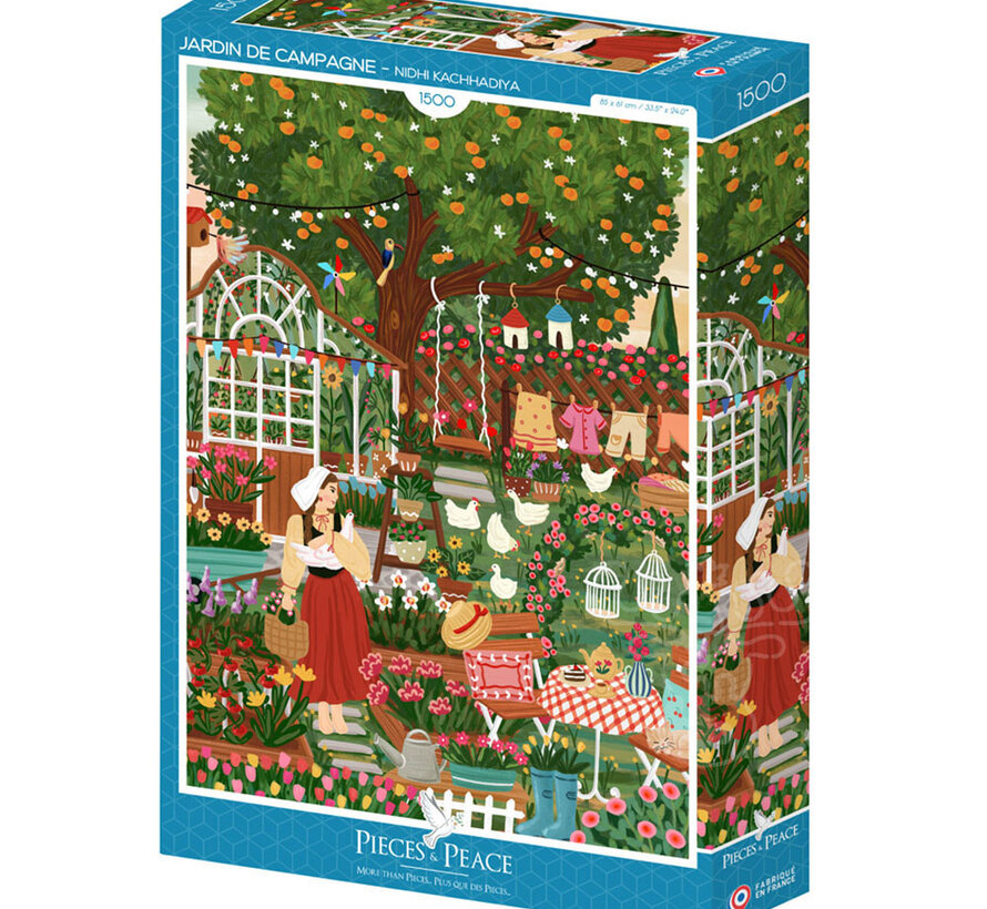 Pieces & Peace Cottage Garden Puzzle 1500pcs