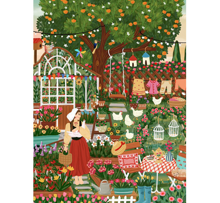 Pieces & Peace Cottage Garden Puzzle 1500pcs