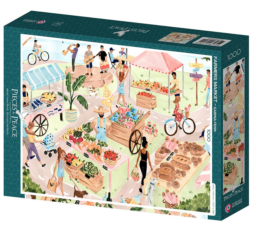 Pieces & Peace Farmers Market Puzzle 1000pcs