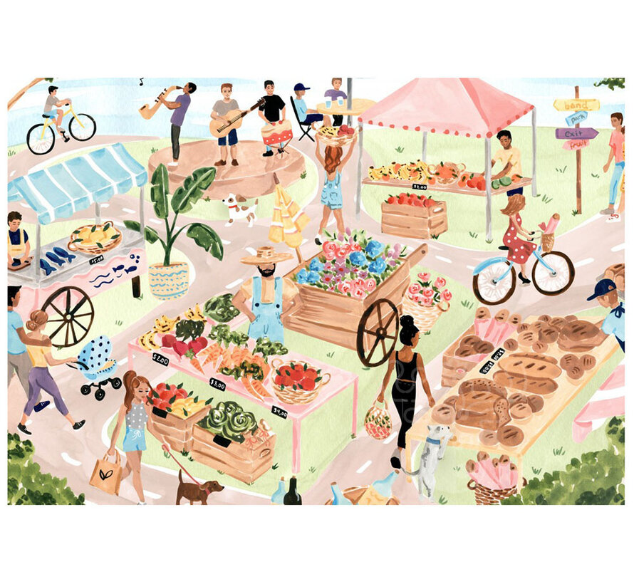 Pieces & Peace Farmers Market Puzzle 1000pcs