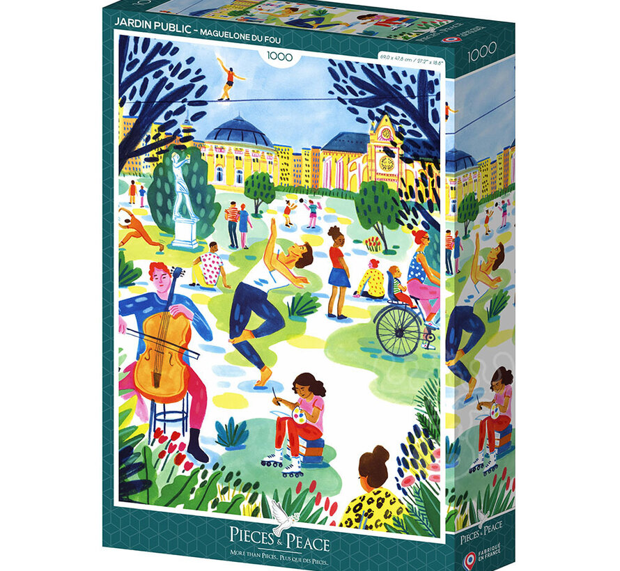 Pieces & Peace Public Garden (Jardin Public) Puzzle 1000pcs