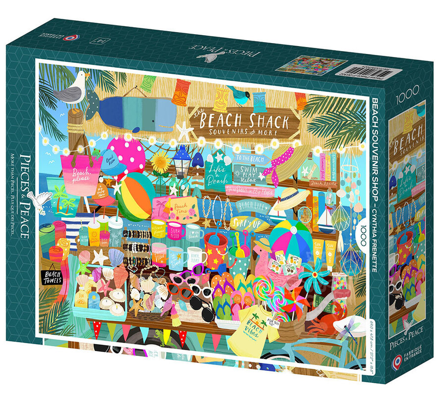 Pieces & Peace Beach Souvenir Shop Puzzle 1000pcs