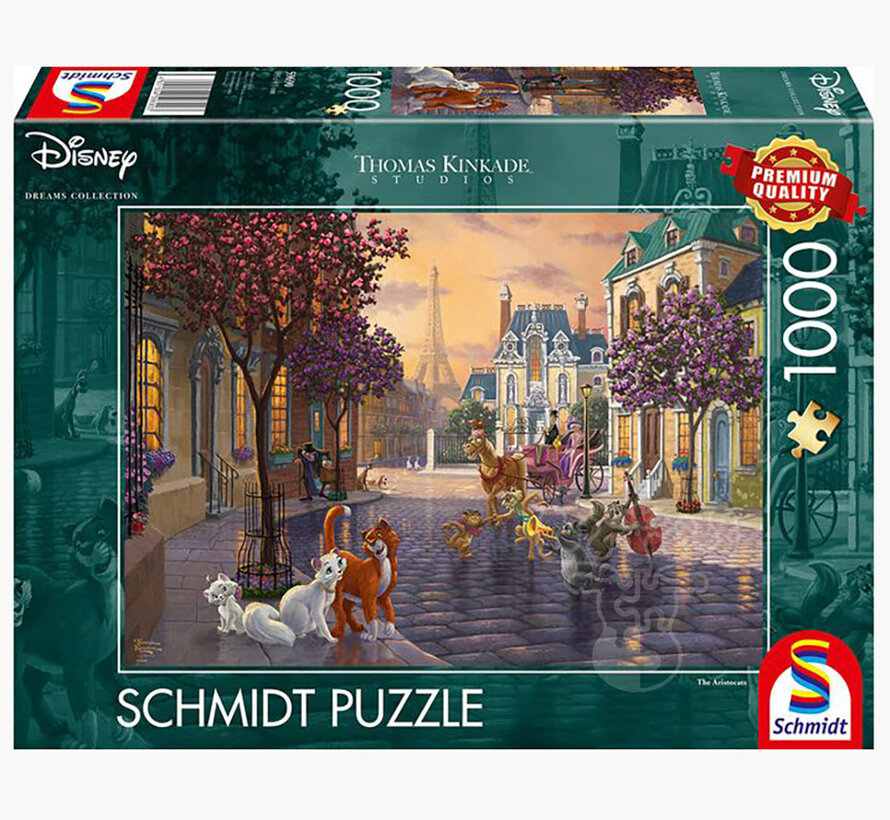 Schmidt Thomas Kinkade - The Aristocats Puzzle 1000pcs - Import
