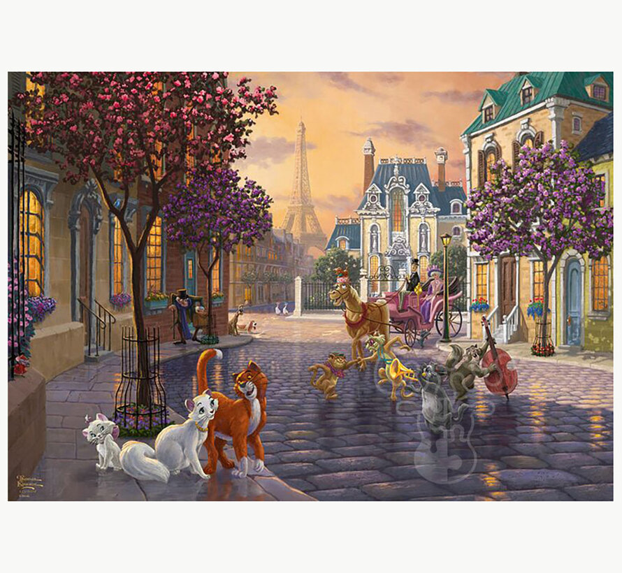 Schmidt Thomas Kinkade - The Aristocats Puzzle 1000pcs - Import