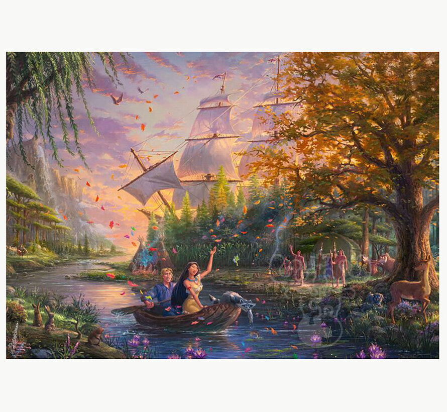 Schmidt Thomas Kinkade - Pocahontas Puzzle 1000pcs - Import