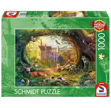 Schmidt Schmidt Fairytale Castle and Forest Magic Puzzle 1000pcs - Import
