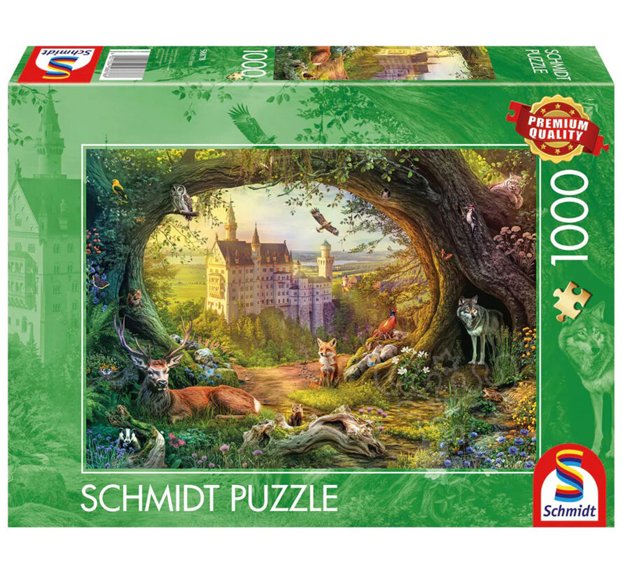Schmidt Fairytale Castle and Forest Magic Puzzle 1000pcs - Import