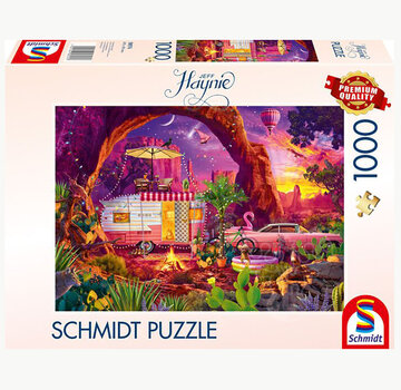 Schmidt Schmidt Jeff Haynie - Camping in the Desert Puzzle 1000pcs - Import