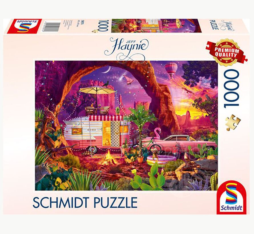 Schmidt Jeff Haynie - Camping in the Desert Puzzle 1000pcs - Import