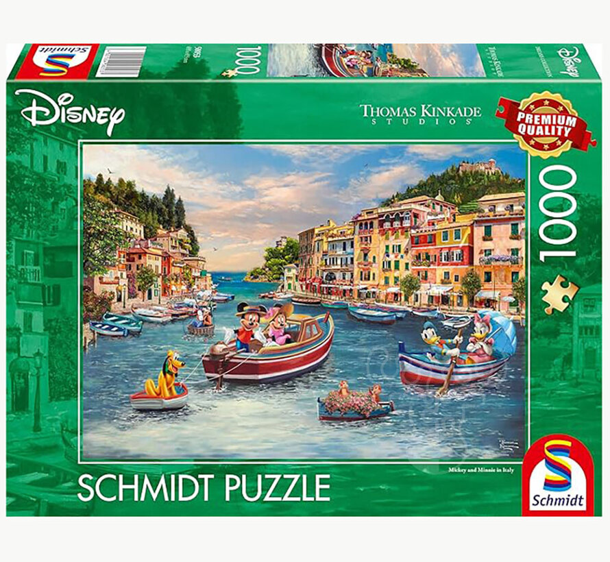 Schmidt Thomas Kinkade - Disney Mickey & Minnie in Italy Puzzle 1000pcs - Import