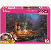 Schmidt Schmidt Mickey and Minnie Sweetheart Campfire Puzzle 200pcs - Import
