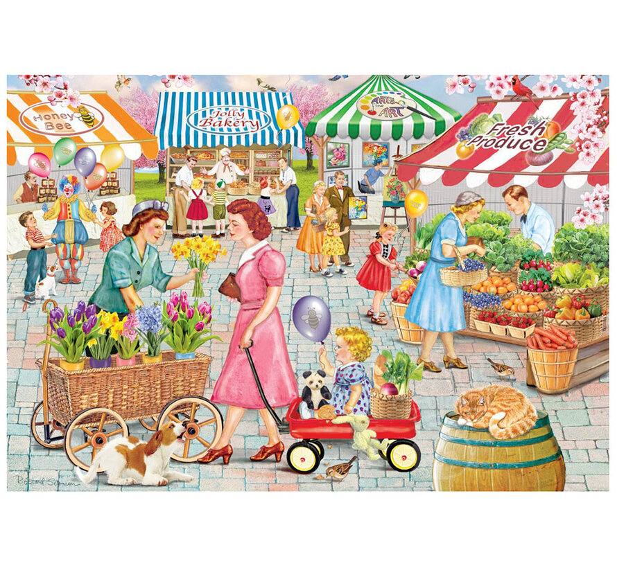 Grafika Smallburg Spring Market Puzzle 1000pcs