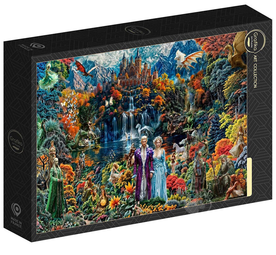 Grafika La Vallée des Dragons (The Valley of Dragons) Puzzle 1000pcs