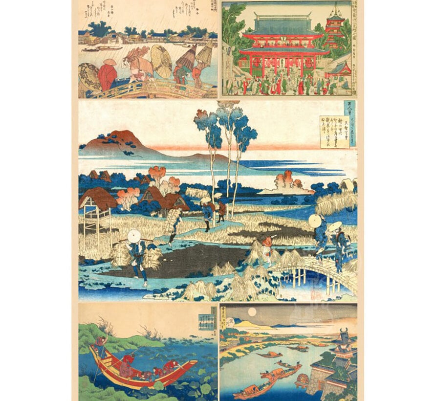 Grafika Les Estampes D’Hokusai (The Prints of Hokusai) Puzzle 1000pcs