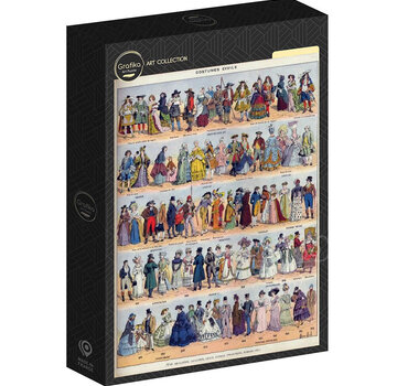 Grafika Grafika Illustration from Larousse : Civilian Costumes Puzzle 500pcs