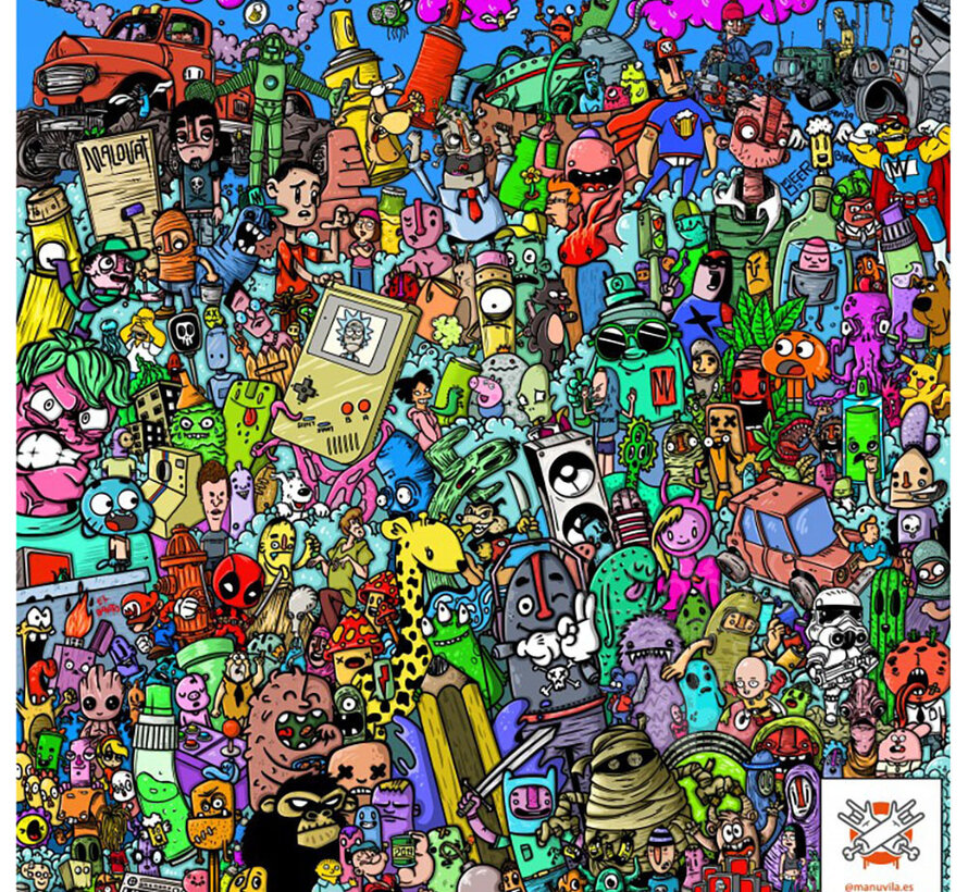 Grafika Cartoon Party Puzzle 1000pcs