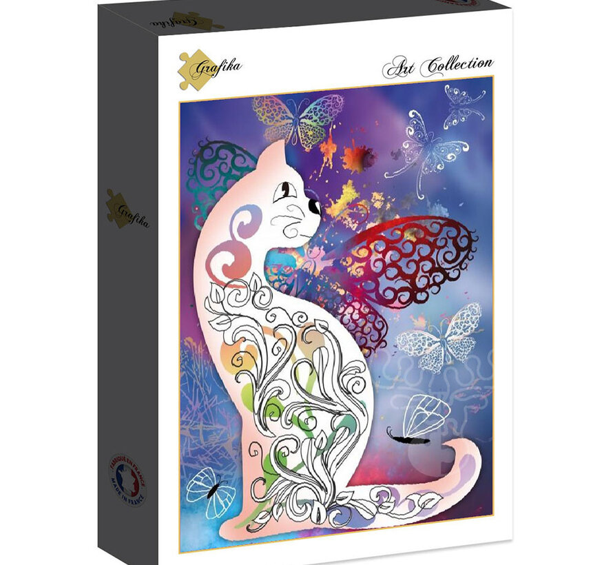 Grafika The Cat with the Butterflies Puzzle 2000pcs