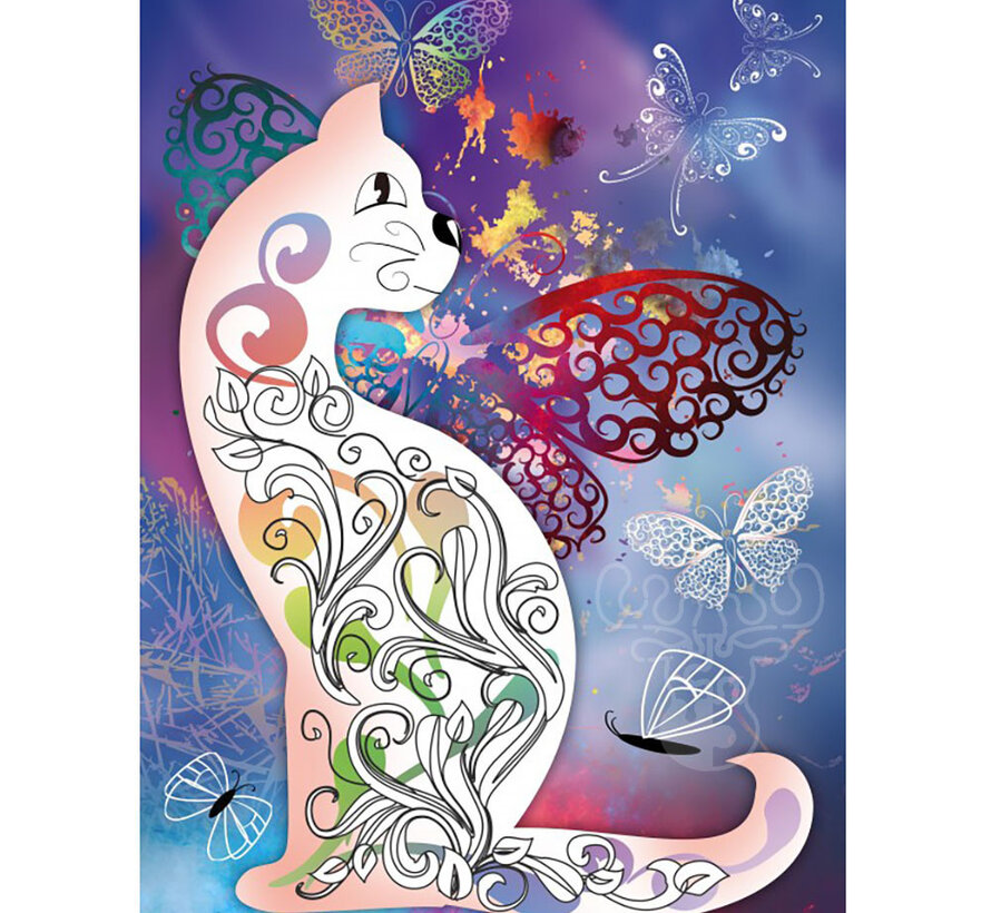 Grafika The Cat with the Butterflies Puzzle 2000pcs
