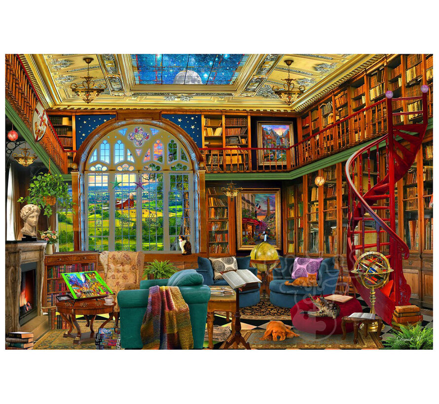 Bluebird Country Library Puzzle1000pcs