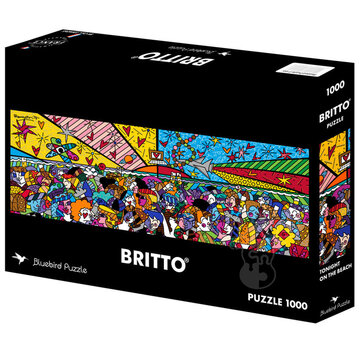 Bluebird Bluebird Romero Britto - Tonight on the Beach Panoramic Puzzle 1000pcs