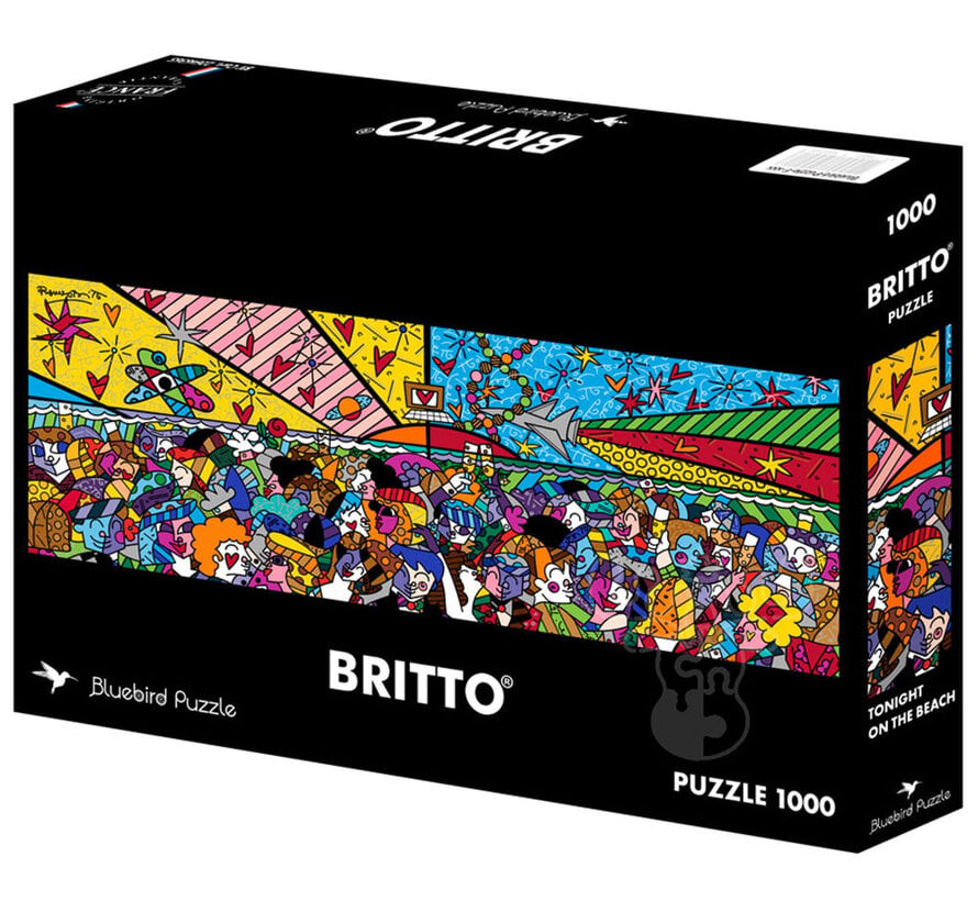 Bluebird Romero Britto - Tonight on the Beach Panoramic Puzzle 1000pcs