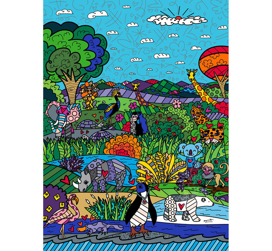 Bluebird Romero Britto - Nature Puzzle 1000pcs