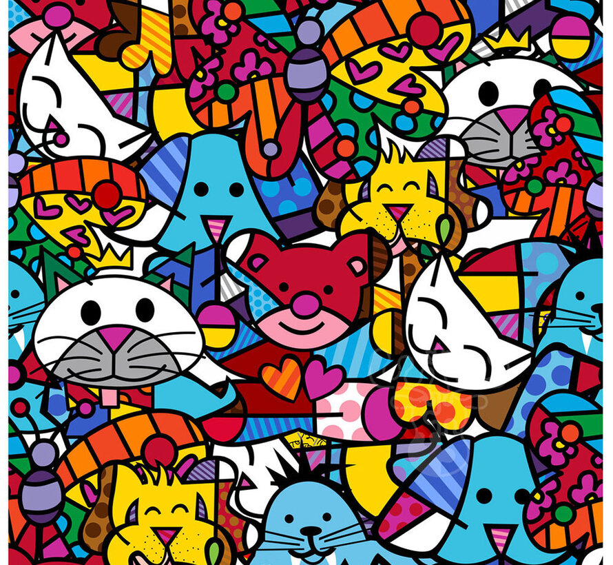 Bluebird Romero Britto - Best Friends Puzzle 1000pcs
