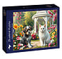 Bluebird Companions in the Garden Puzzle 1000pcs