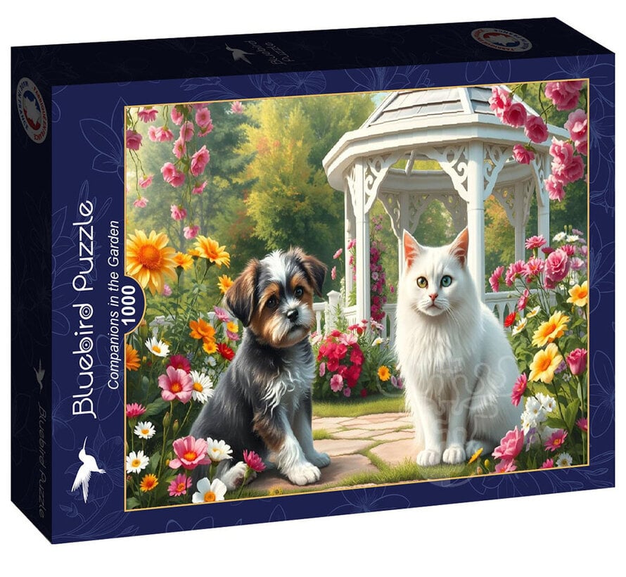 Bluebird Companions in the Garden Puzzle 1000pcs