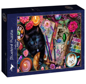 Bluebird Bluebird Crafty Cats Puzzle 1000pcs