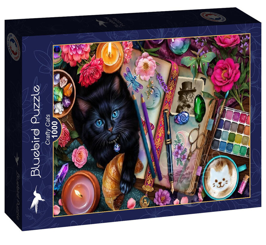 Bluebird Crafty Cats Puzzle 1000pcs