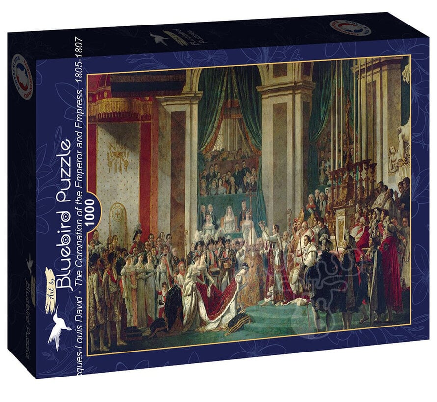 Bluebird Jacques-Louis David - The Coronation of the Emperor and Empress, 1805-1807 Puzzle 1000pcs