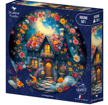 Bluebird Bluebird Le Cottage Fleuri Round Puzzle 501pcs