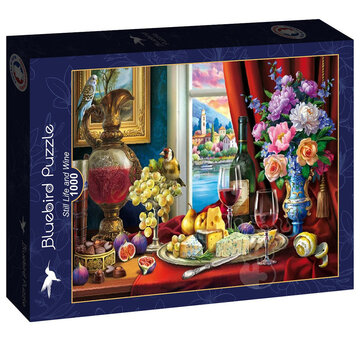 Bluebird Bluebird Still Life and Wine Puzzle 1000pcs